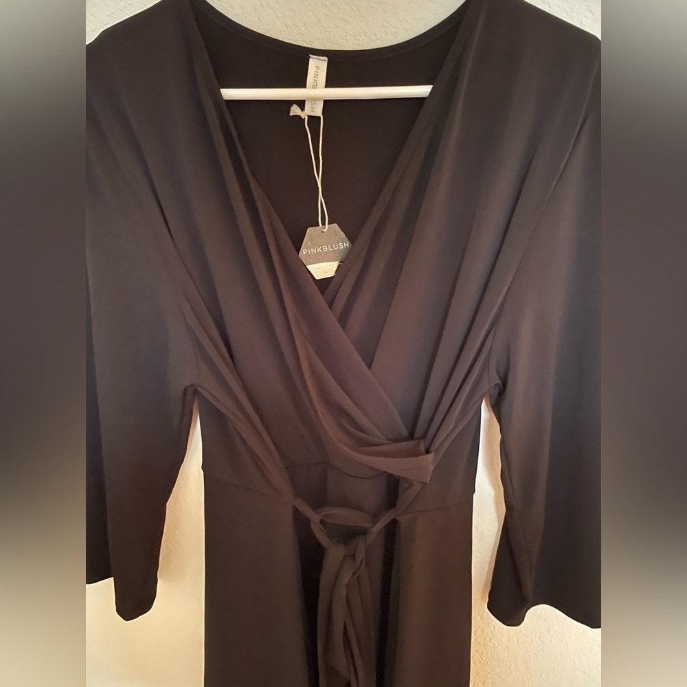 PinkBlush black tunic with belt - Picture 2 of 4